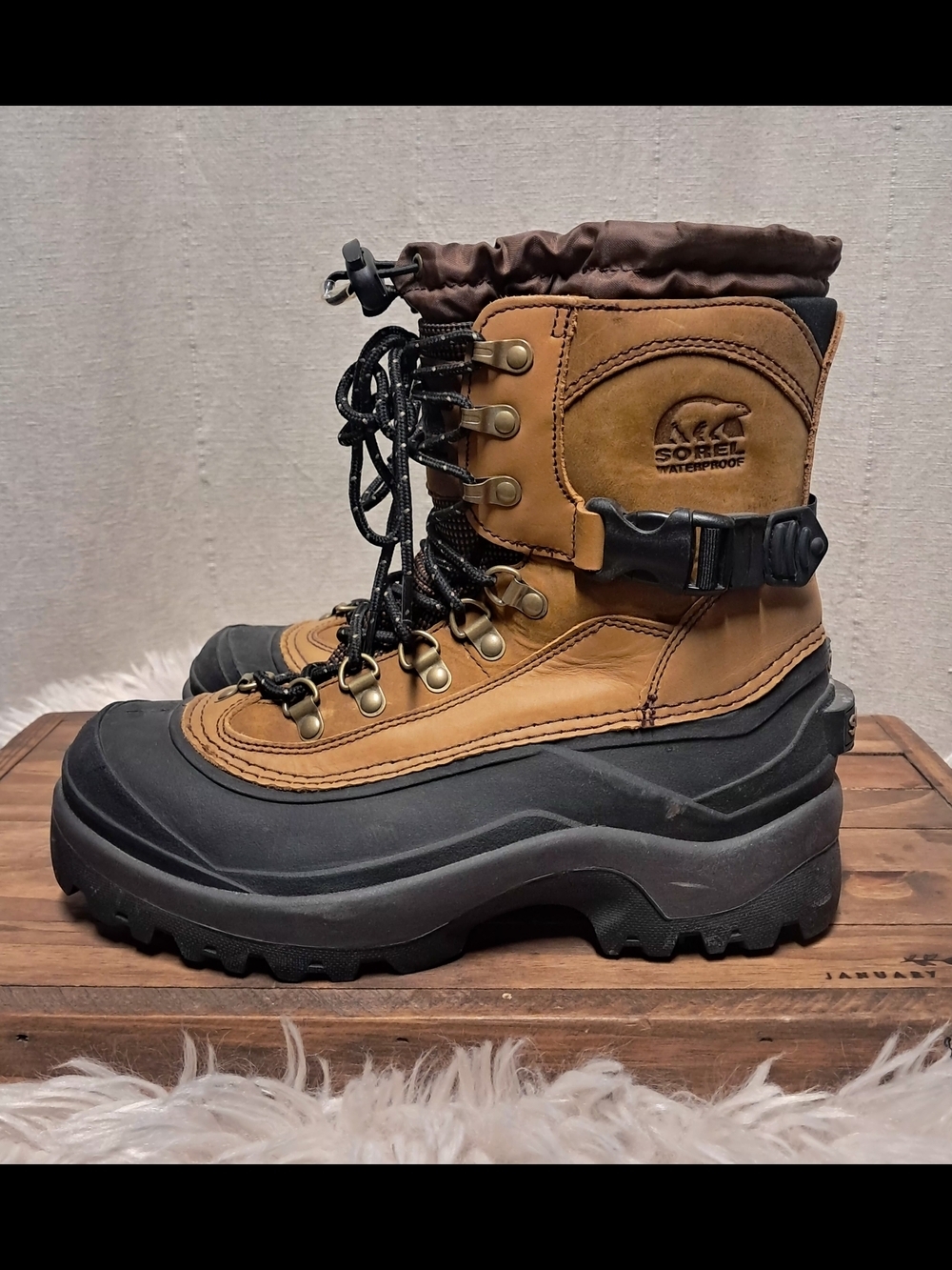 Sorel Conquest Insulated Waterproof Winter Boots Size 8 - Picture 8 of 10